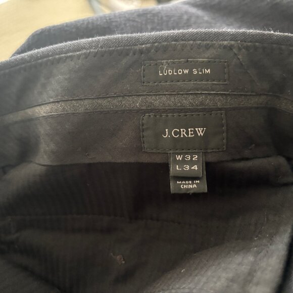 $1200 J.CREW Classic Ludlow Navy Wool Suit 38-40 Long, Pants 34x32 - Picture 14 of 15